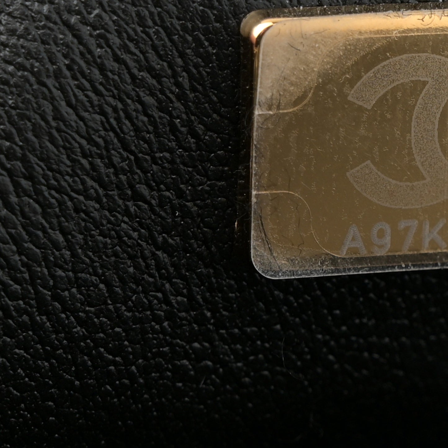 Lambskin Quilted Mini Rectangular Flap Black