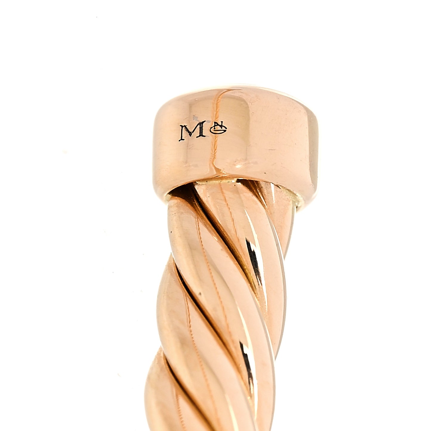 18K Rose Gold 4mm Cable Classics Cuff Bracelet