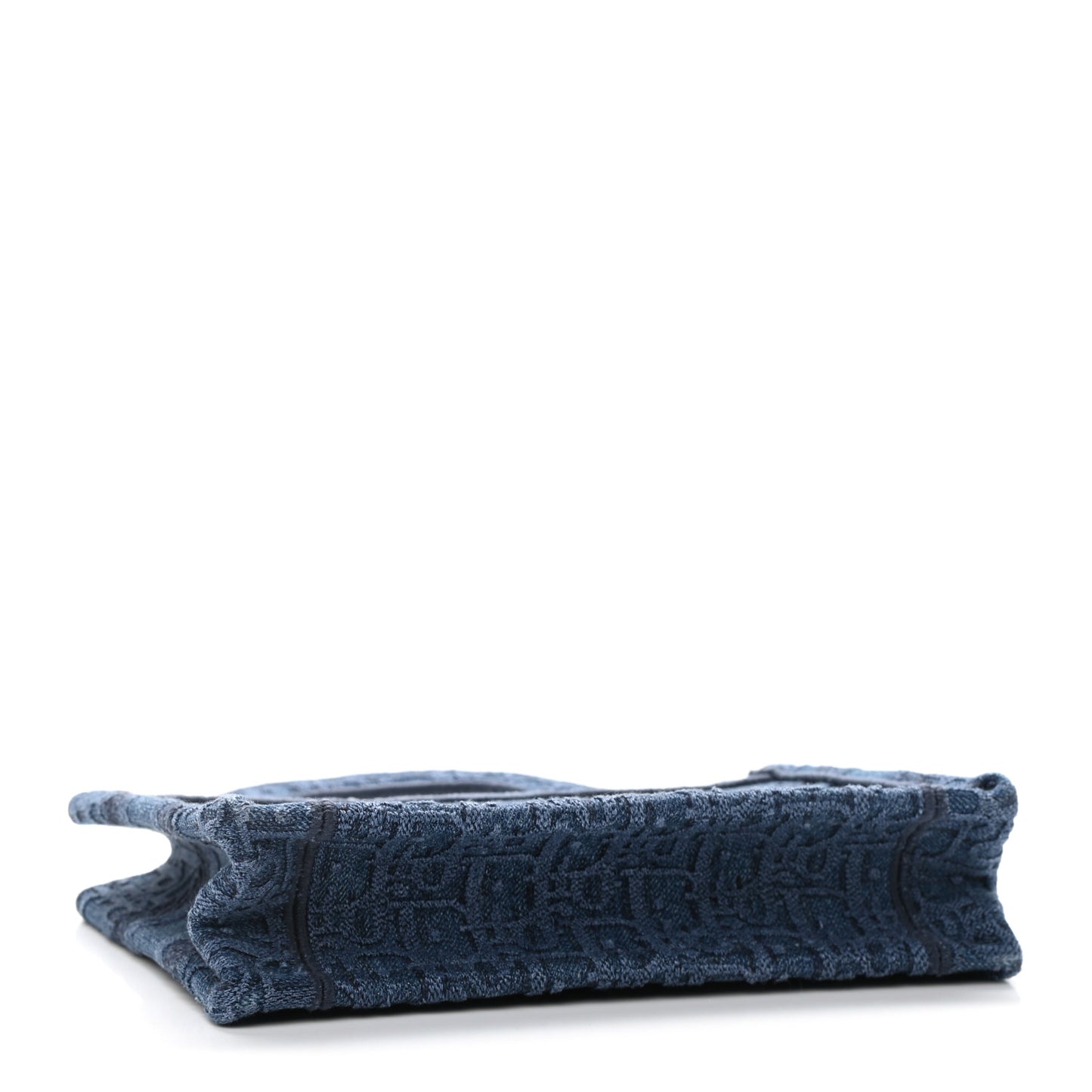 Oblique Denim Mini Book Tote Blue