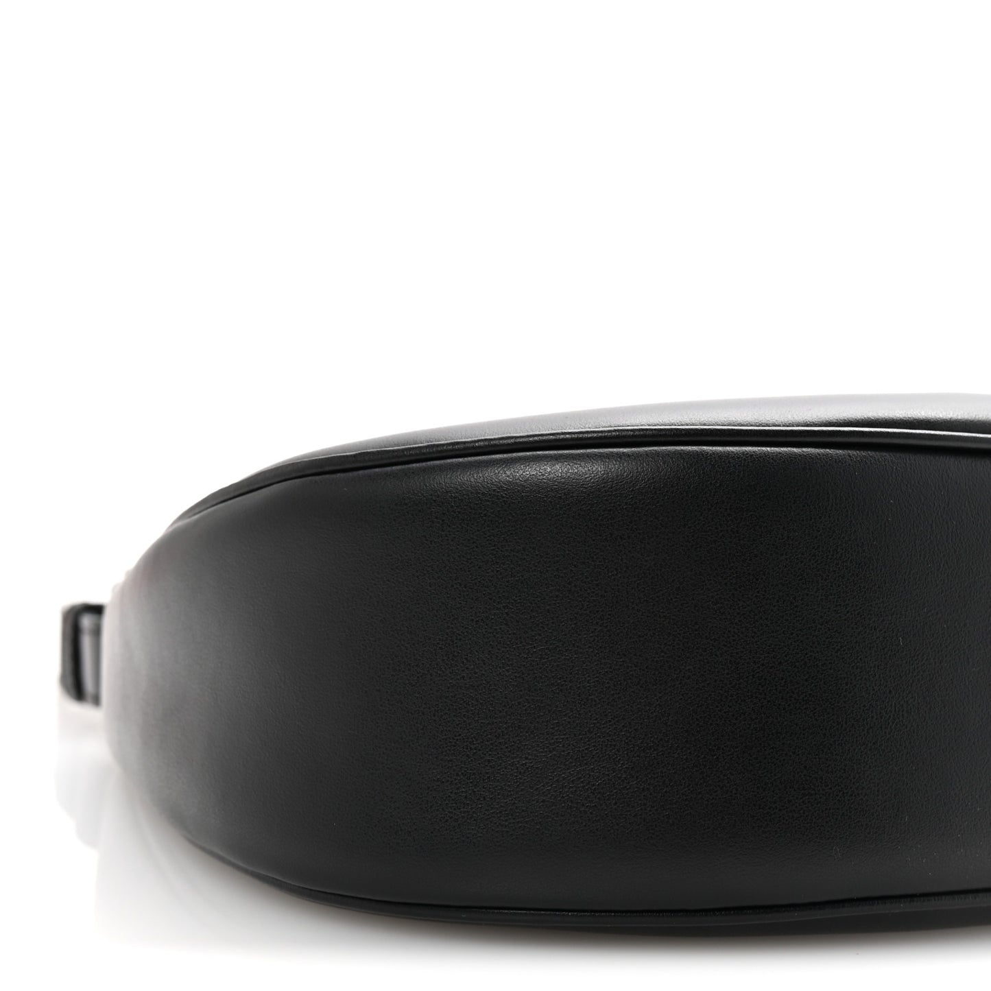 Smooth Calfskin Medium Strap Ava Triomphe Shoulder Bag Black