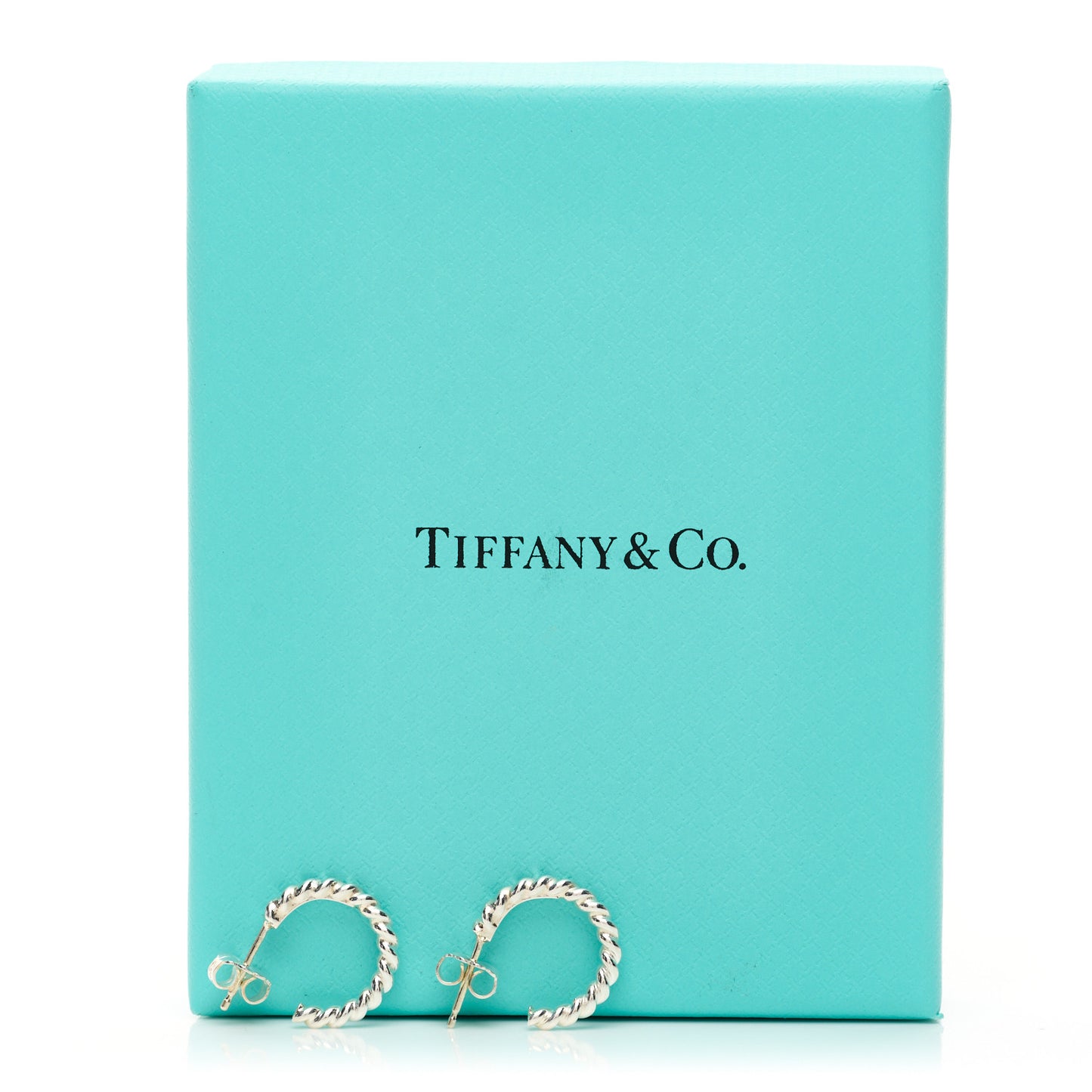 Sterling Silver Twist Hoop Earrings