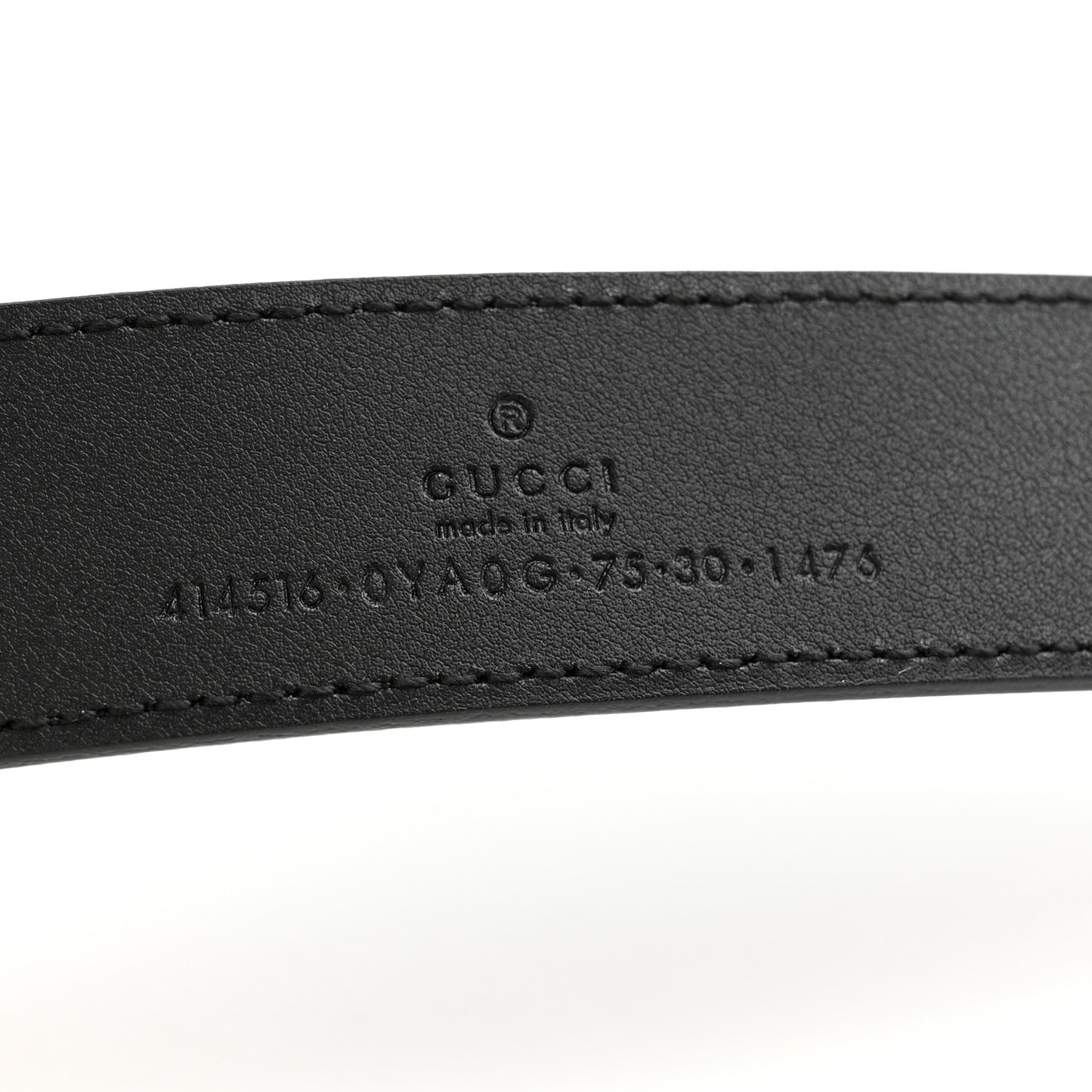 Calfskin Double G 30mm Belt 75 30 Black