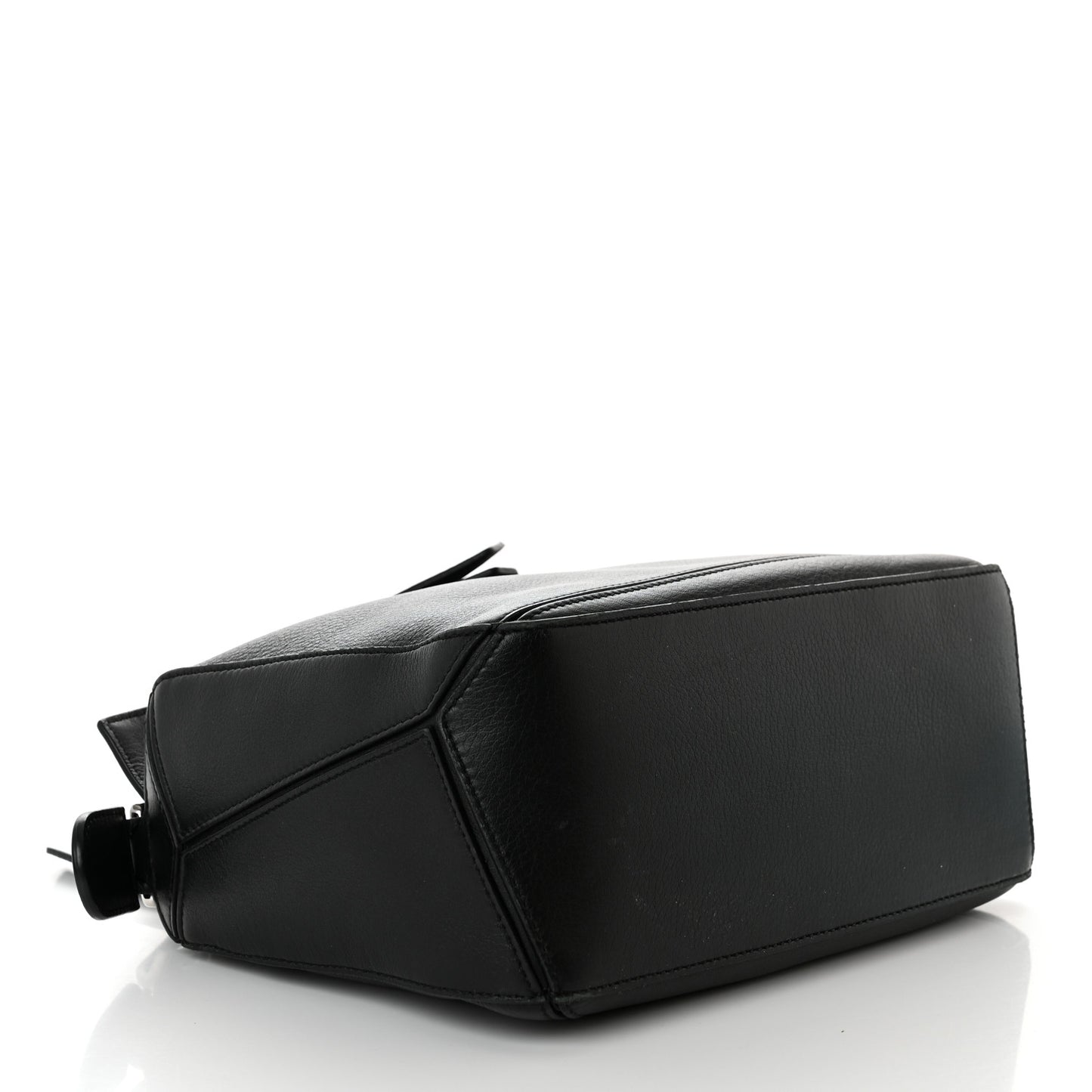 Calfskin Small Puzzle Bag Black