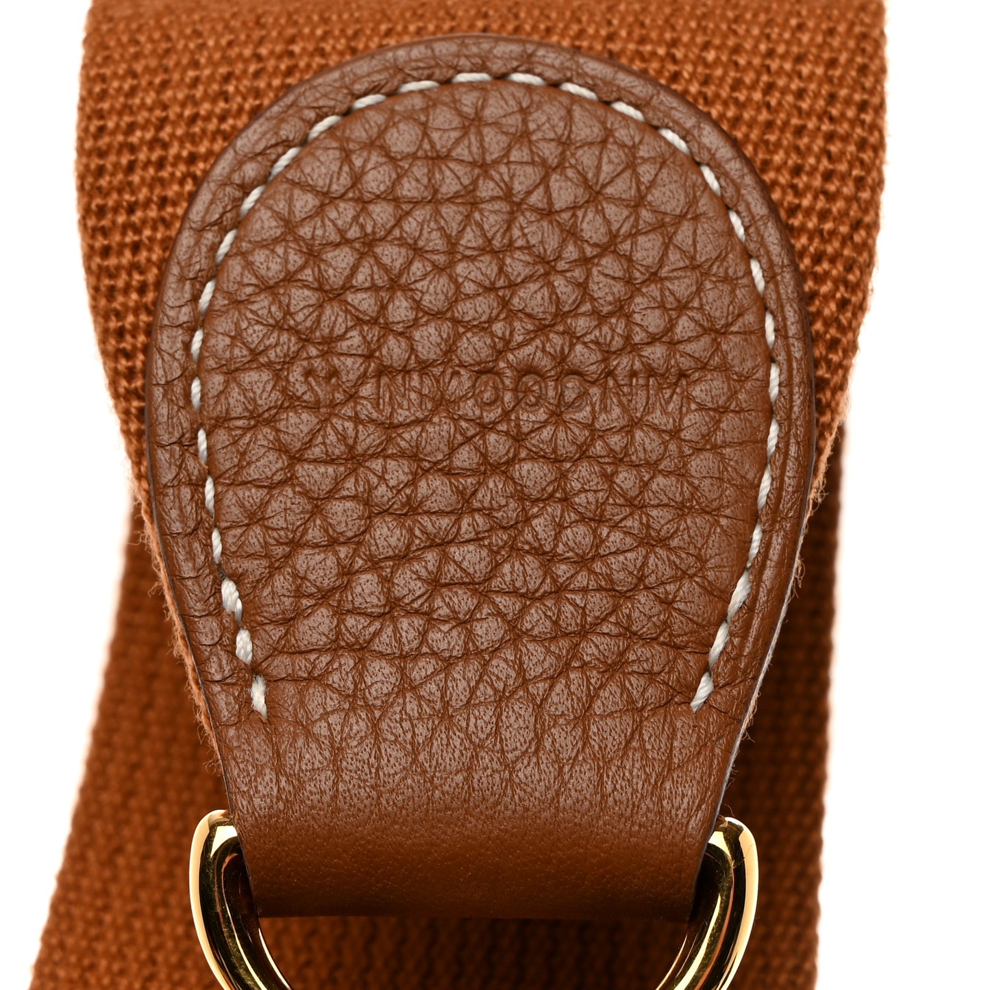 Toile Taurillon Clemence Shoulder Strap Gold