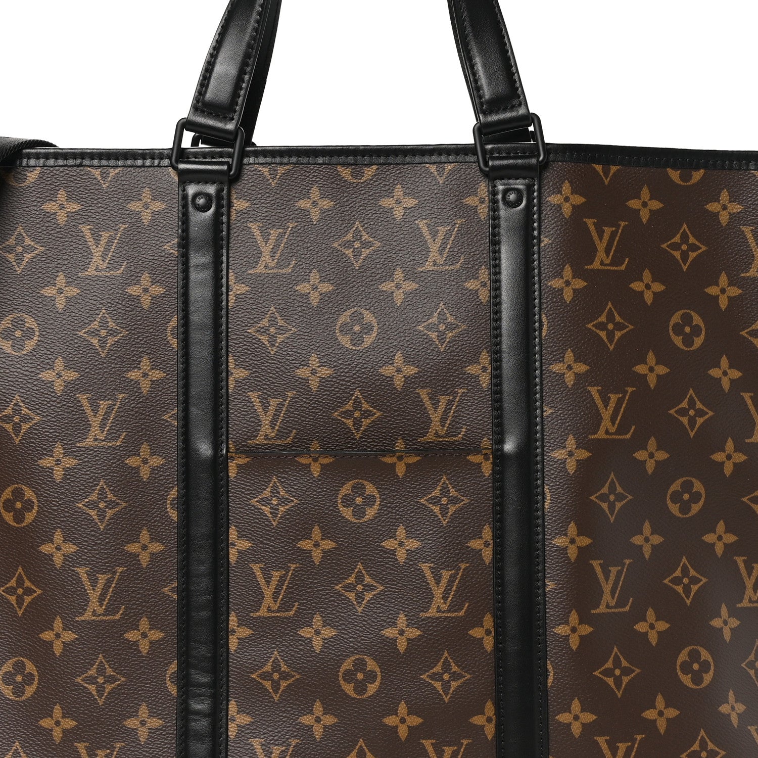 Louis Vuitton Monogram Macassar Weekend Tote GM 8 of 10