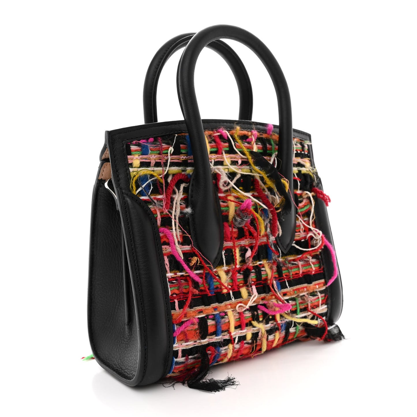 Tweed Sweet Calfskin Small Heroine 30 Multicolor Black