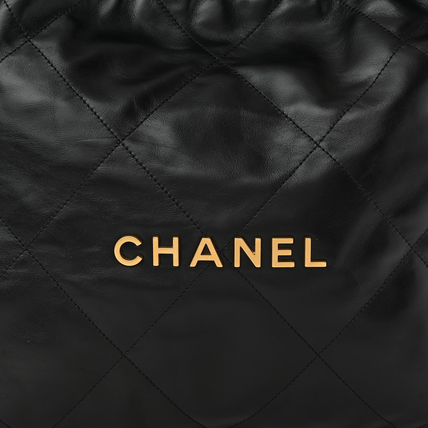 Chanel Shiny Calfskin Quilted Small Chanel 22 Black 9 of 12