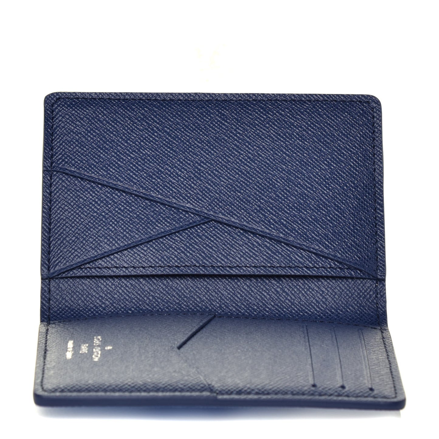 Monogram Watercolor Pocket Organizer Blue