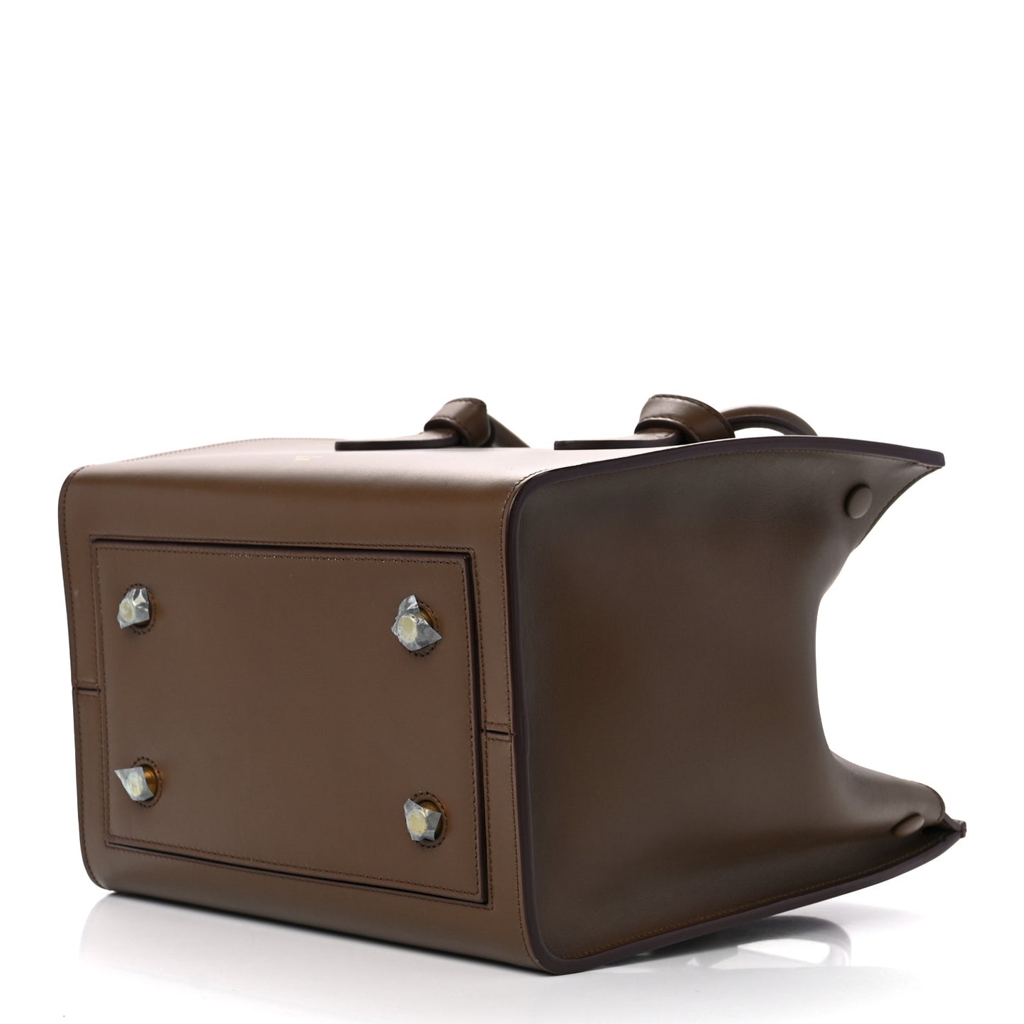Palmelato Calfskin Mini Tie Knot Tote Camel