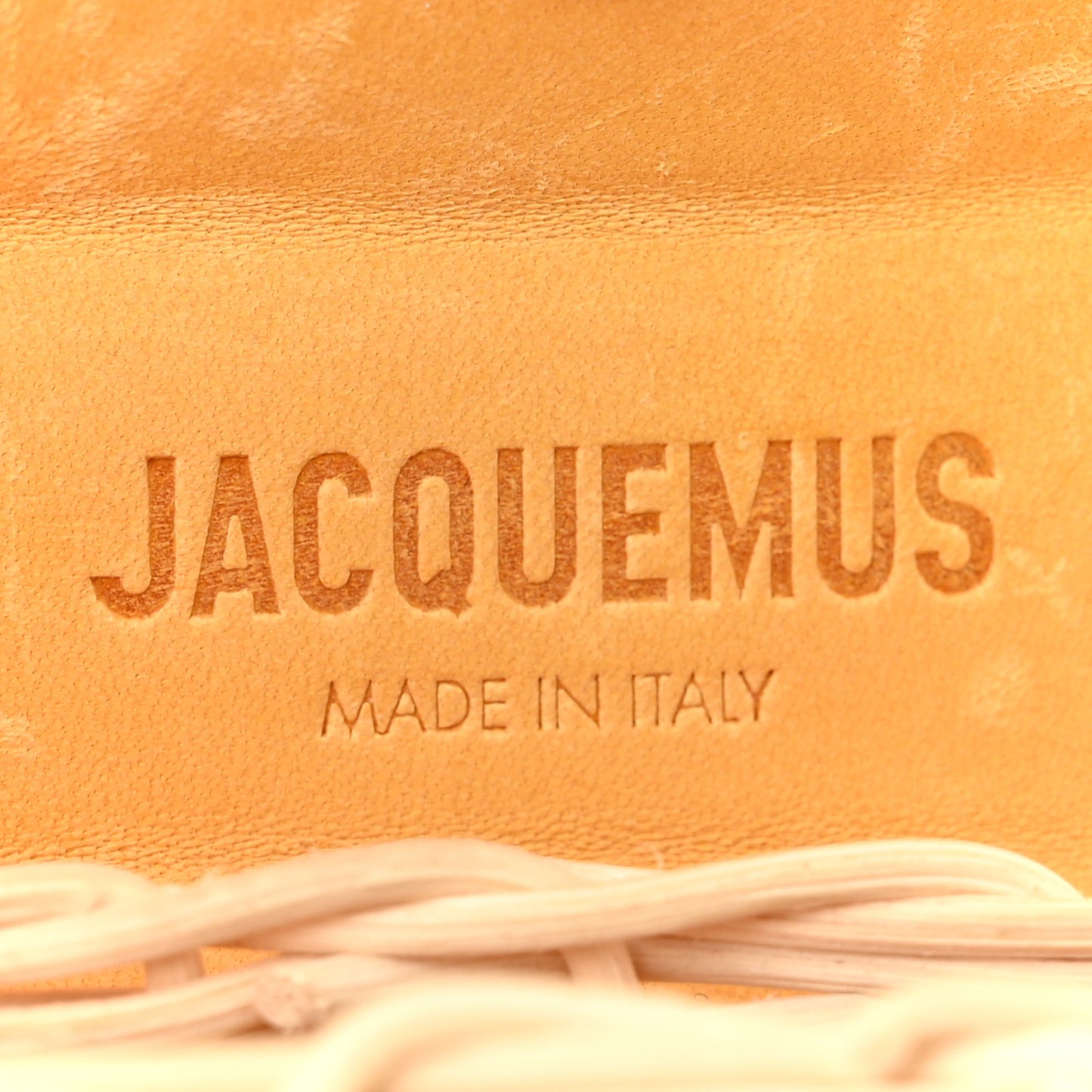 Raffia Calfskin Le Chiquito Osier Yellow