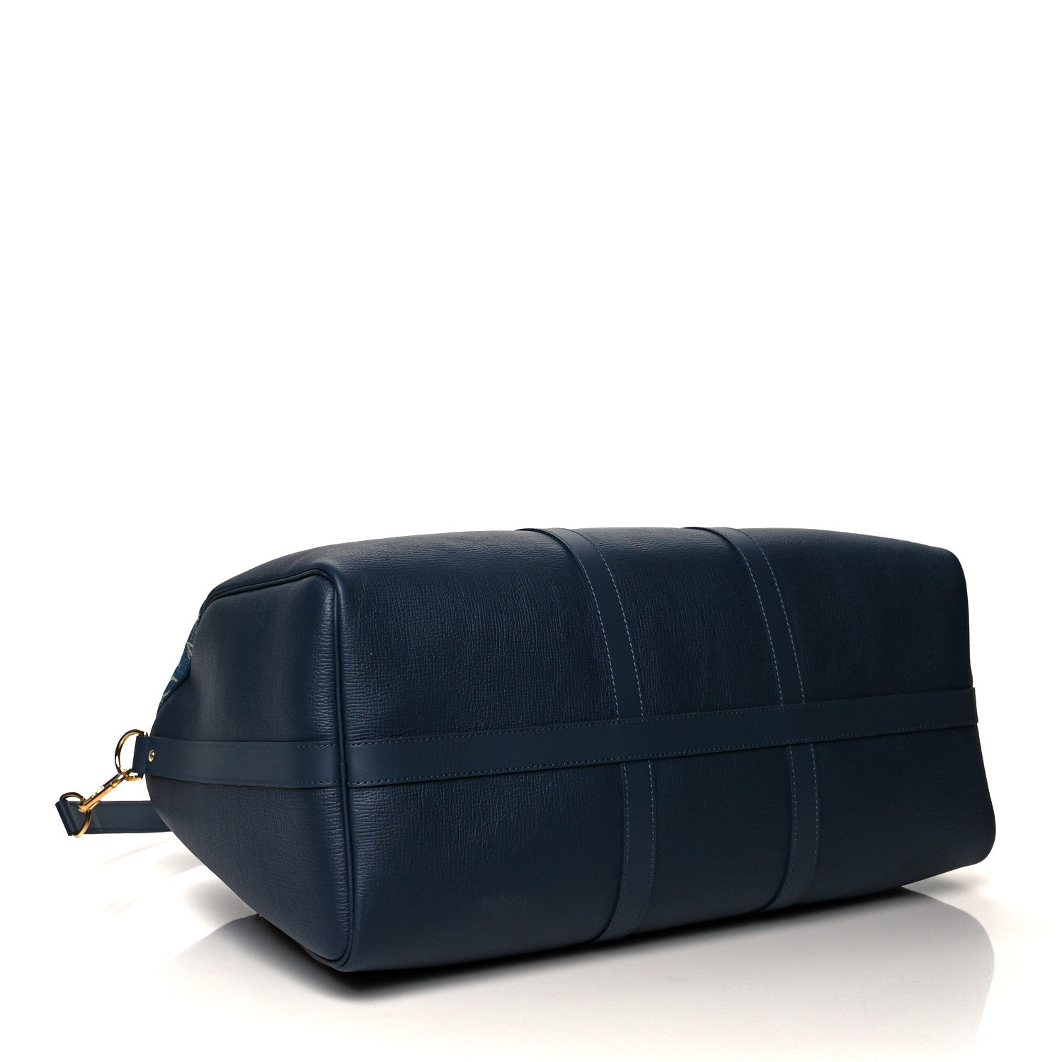 Louis Vuitton X NIGO Taurillon Monogram Denim Drip Keepall Bandouliere 50 Blue 3 of 12