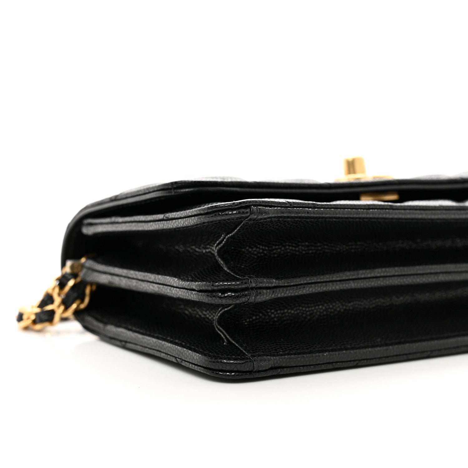 Chanel Caviar Quilted Chain Link Clutch With Chain Black 10 of 12
