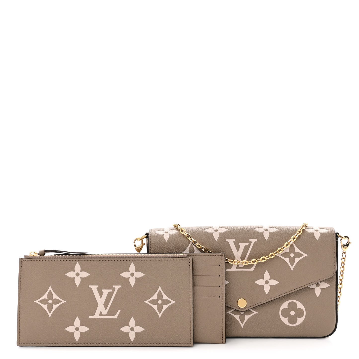 Empreinte Monogram Giant Felicie Pochette Tourterelle Creme