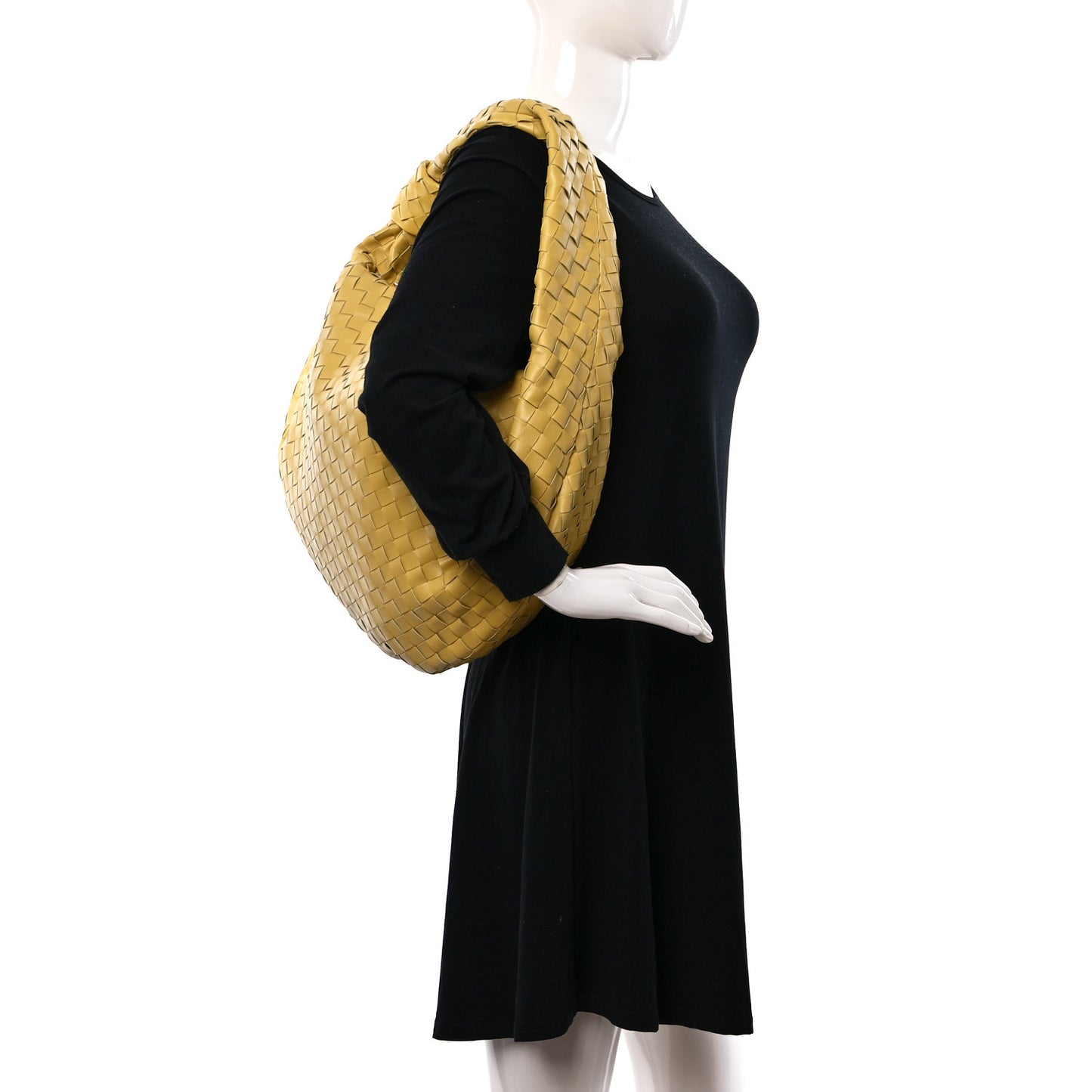 Nappa Intrecciato Large Jodie Hobo Corn