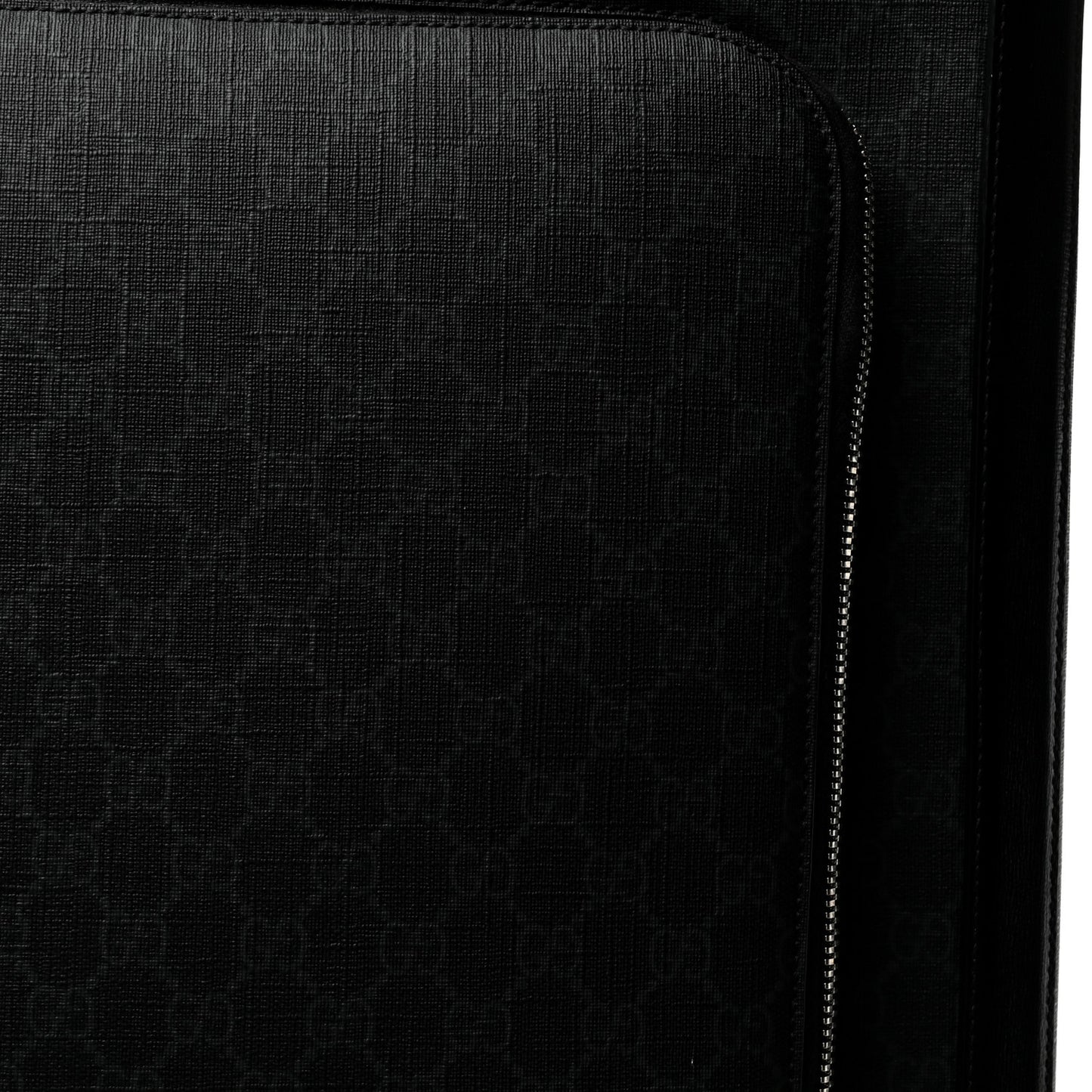 GG Supreme Monogram Large Four Wheel Suitcase Black Grey