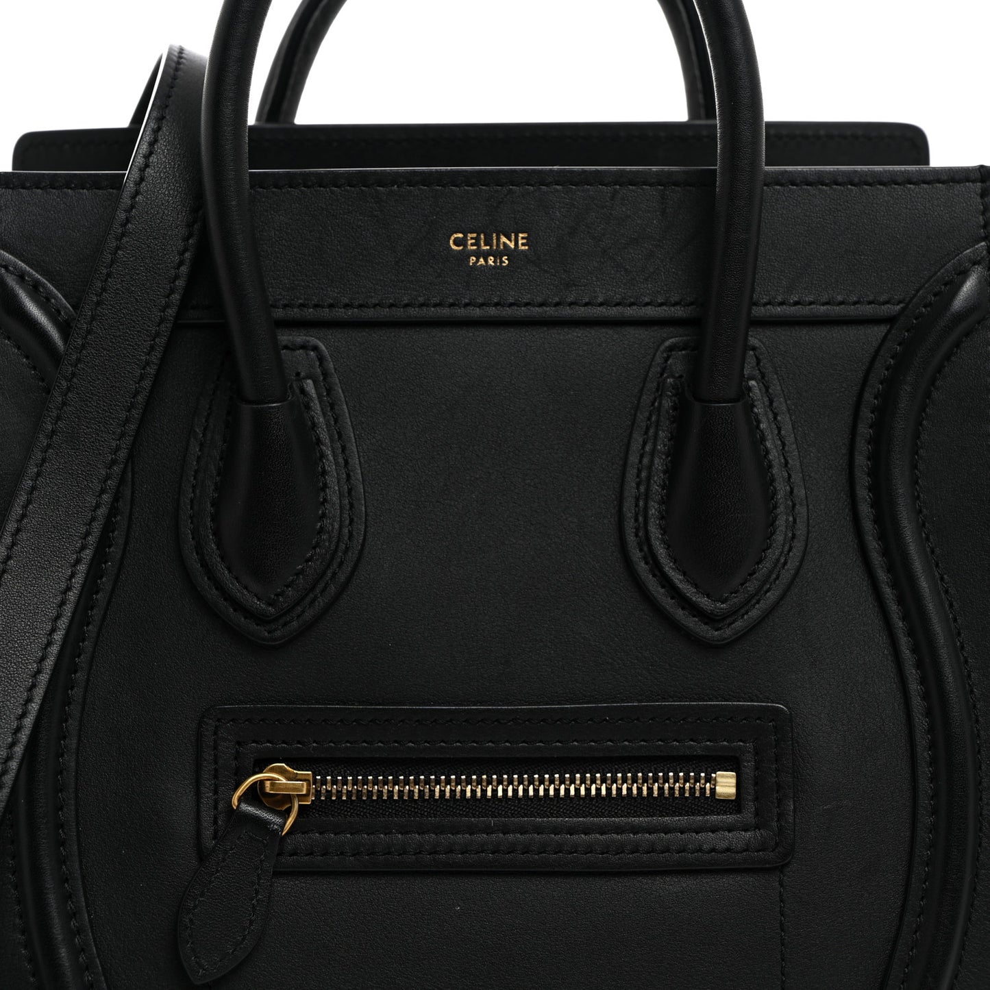 Smooth Calfskin Nano Luggage Black
