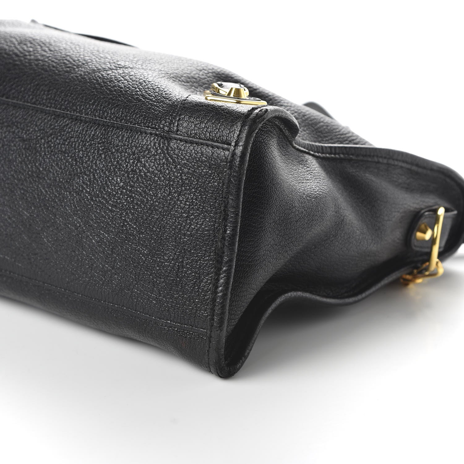 Balenciaga Chevre Gold Metallic Edge Hardware City Black 8 of 11