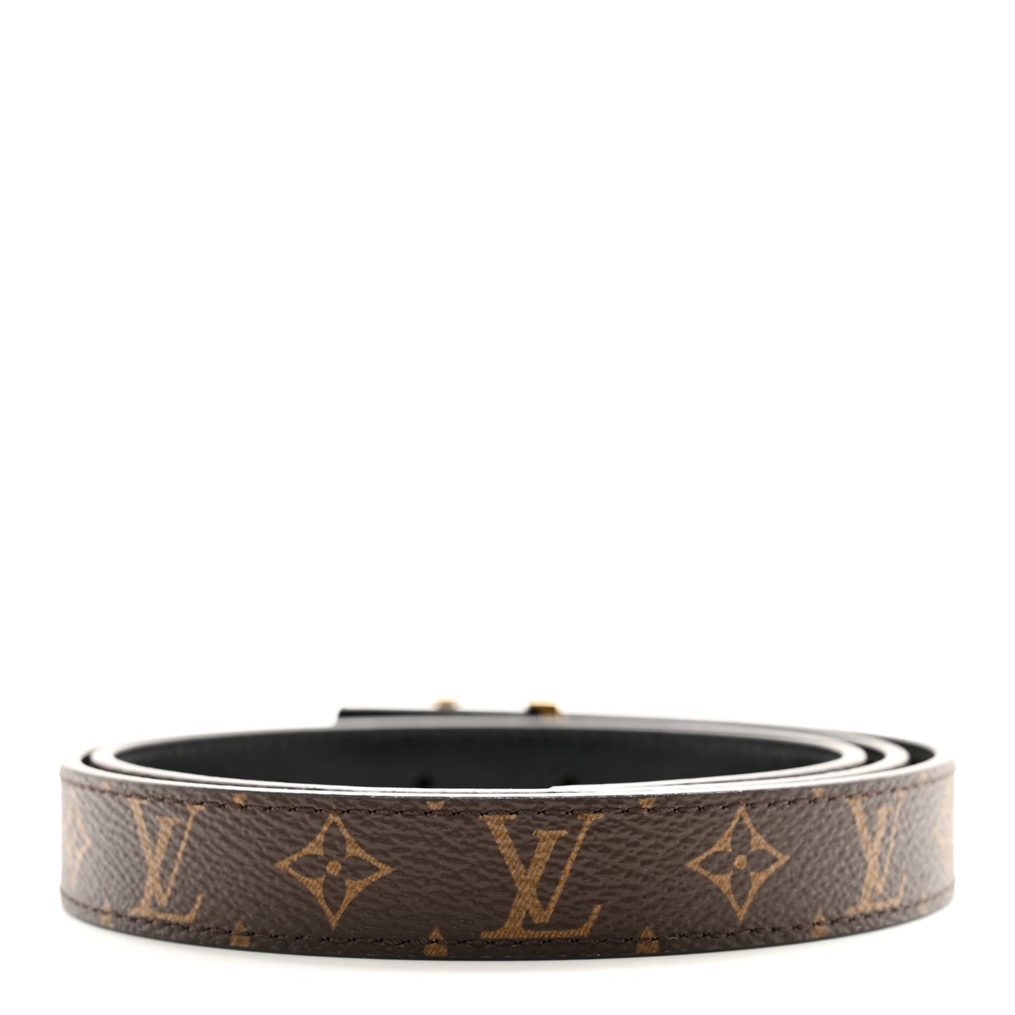 Calfskin Monogram 20mm LV Iconic Reversible Belt 80 32 Black