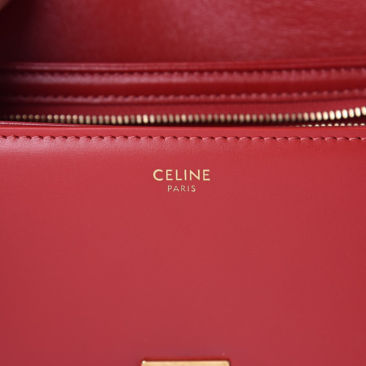 Shiny Calfskin Teen Triomphe Red