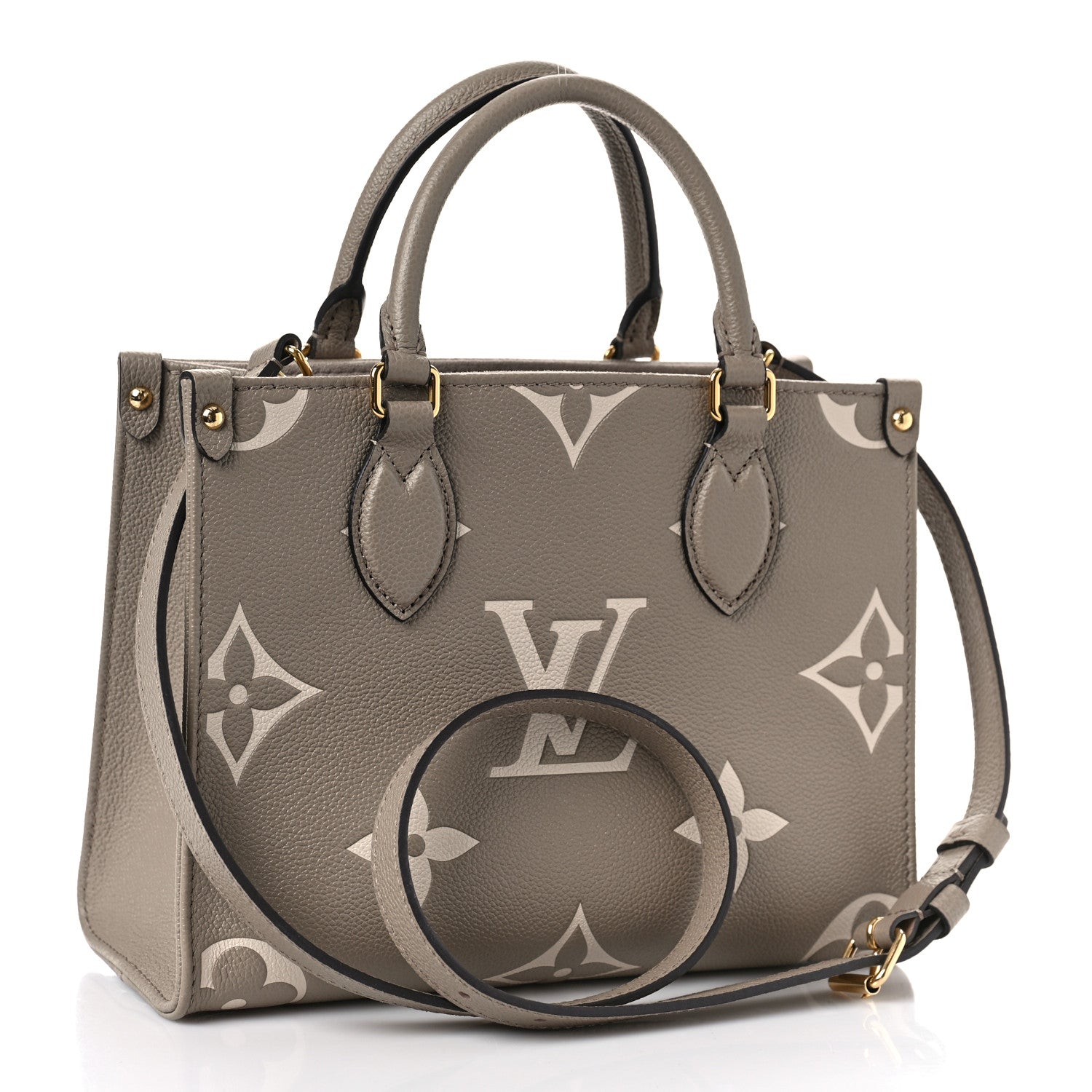 Louis Vuitton Empreinte Monogram Giant Onthego PM Tourterelle Creme 3 of 9