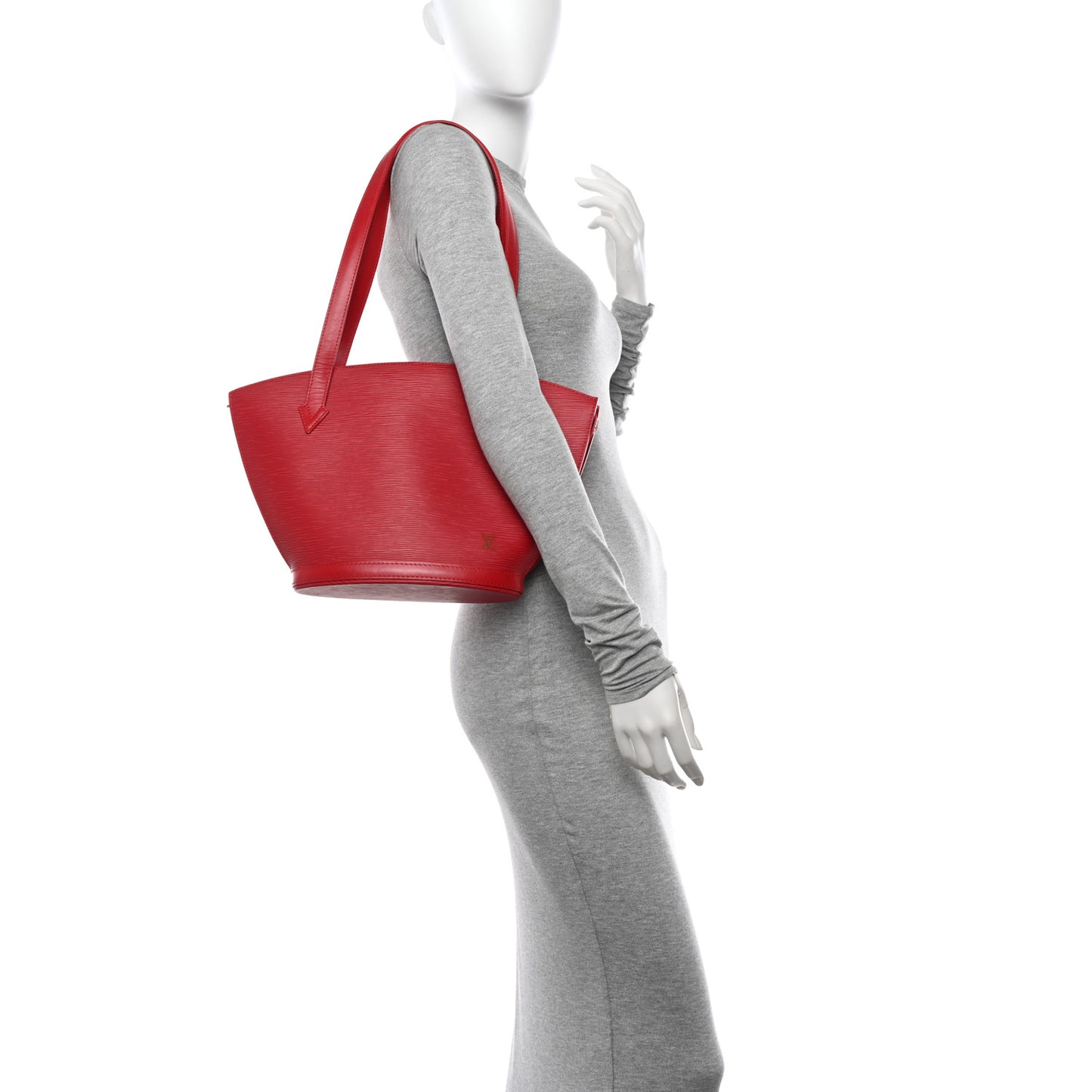 Epi Saint Jacques PM Long Straps Red