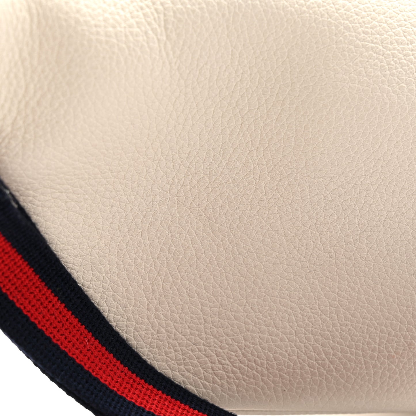 Grained Calfskin Small Logo Belt Bag White