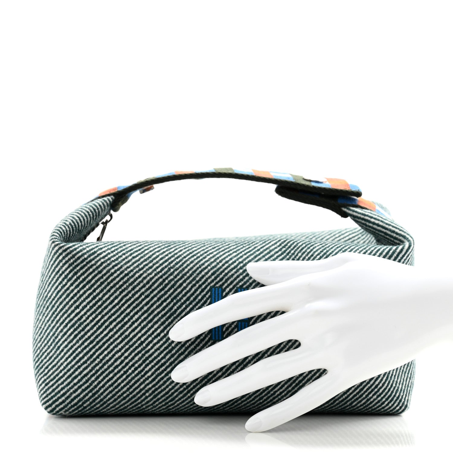 Hermes Wool Small Bride-A-Brac H Natte Pouch Vert Foret 2 of 9