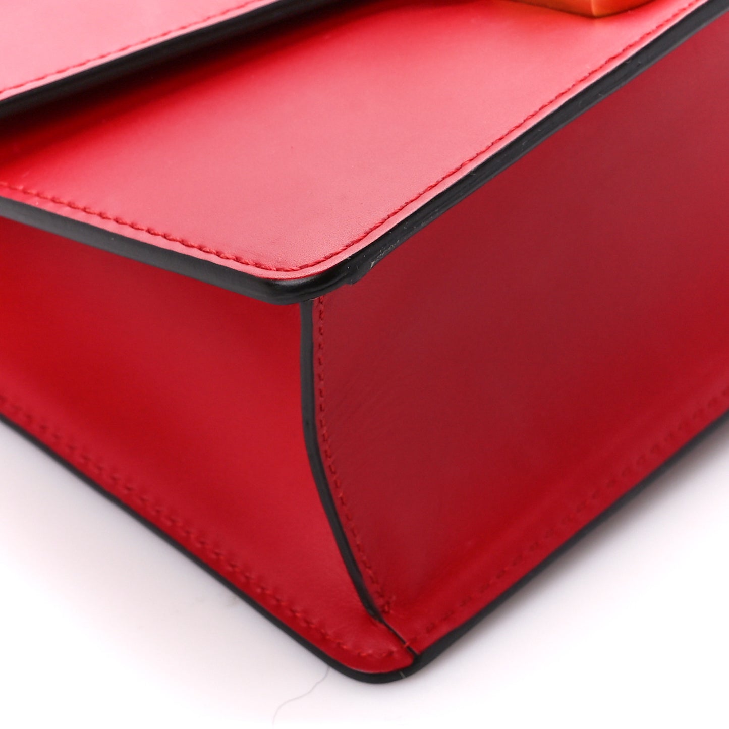 Calfskin Mini Sylvie Chain Shoulder Bag Hibiscus Red