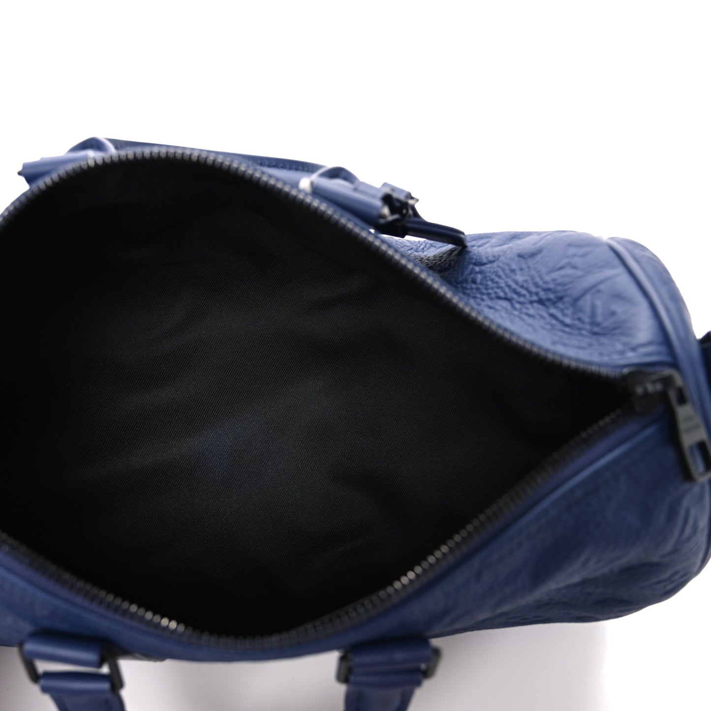 Monogram Taurillon Keepall Bandouliere 35 Blue