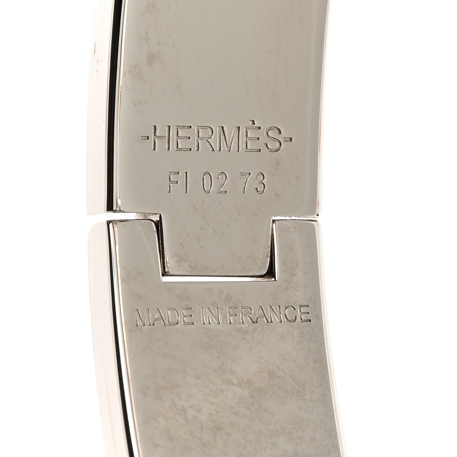 Hermes Enamel Narrow Clic Clac H Bracelet GM Marron Glace 4 of 5
