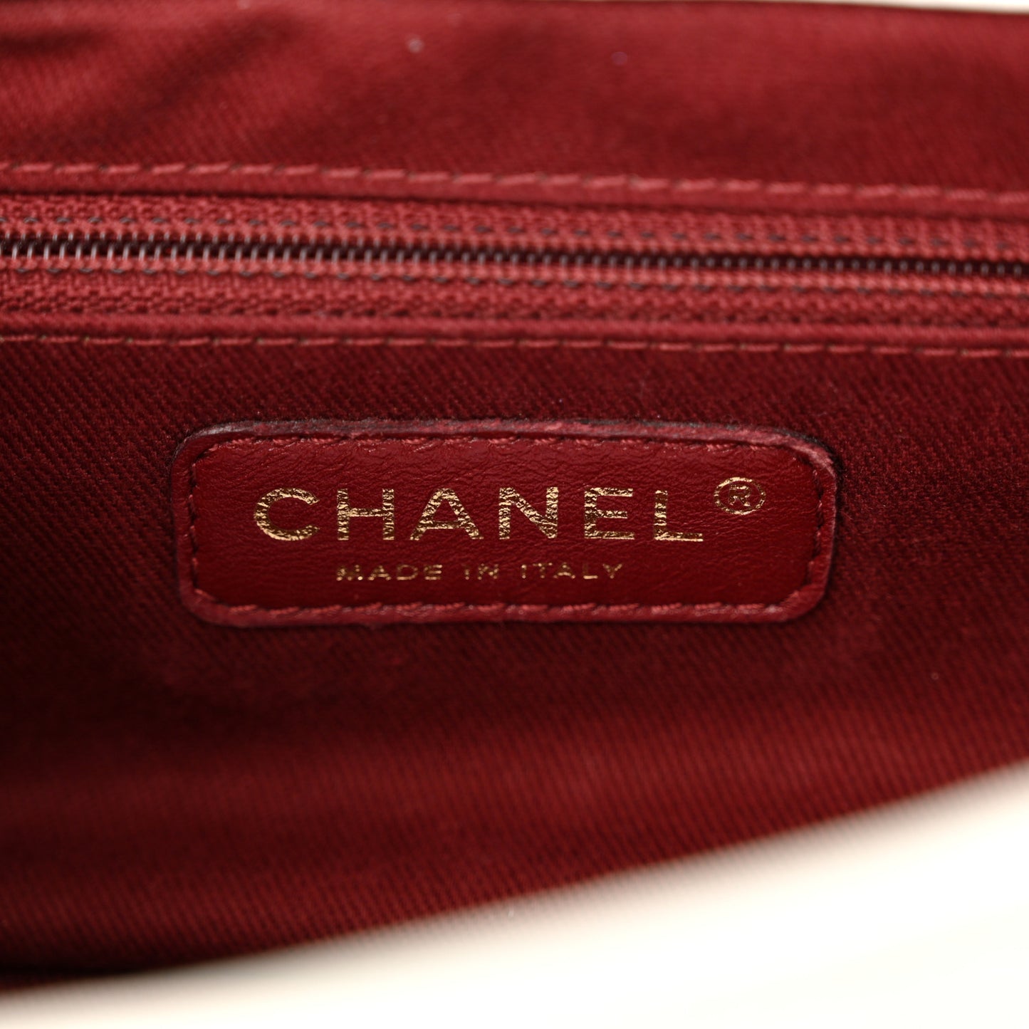 Aged Calfskin Quilted Medium Pondichery Flap White