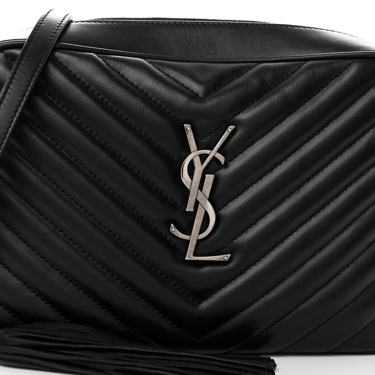 Calfskin Matelasse Monogram Lou Camera Bag Black