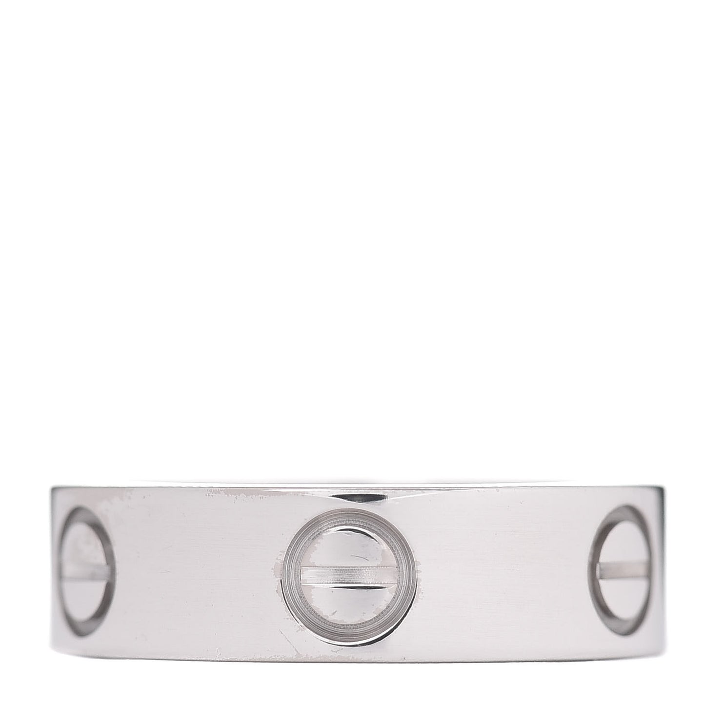 18K White Gold 5.5mm LOVE Ring 51 5.75