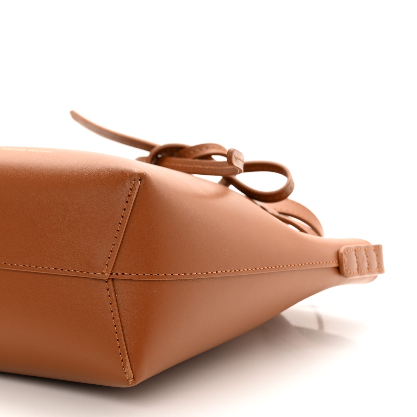 Calfskin Mini Mini Bucket Bag Camello