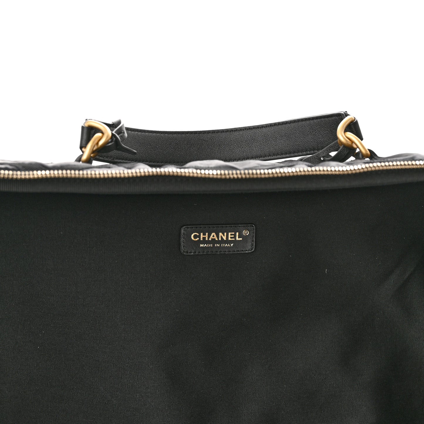 Nylon Grosgrain Large Lifestyle Travel Black