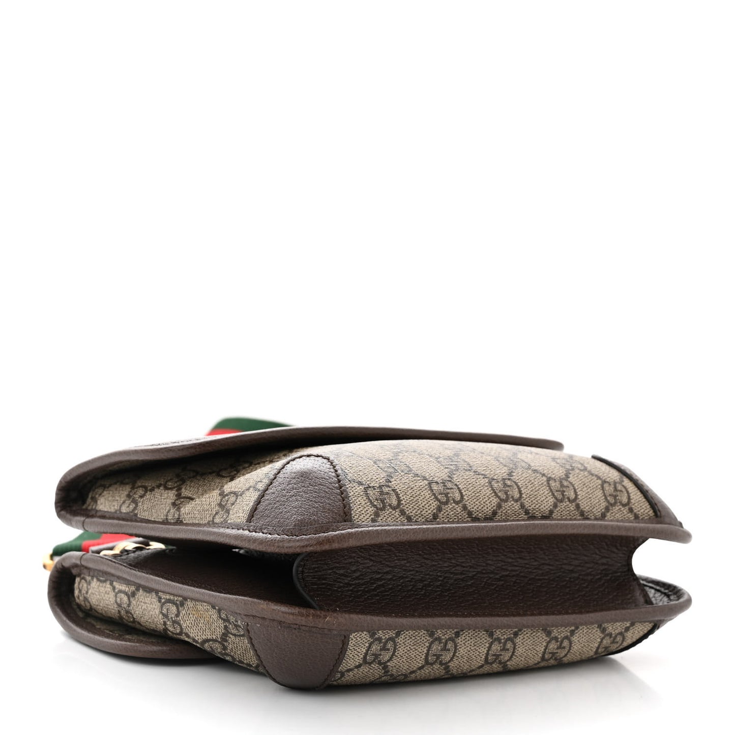 GG Supreme Monogram Web Small Neo Vintage Double Flap Messenger Bag Beige New Acero