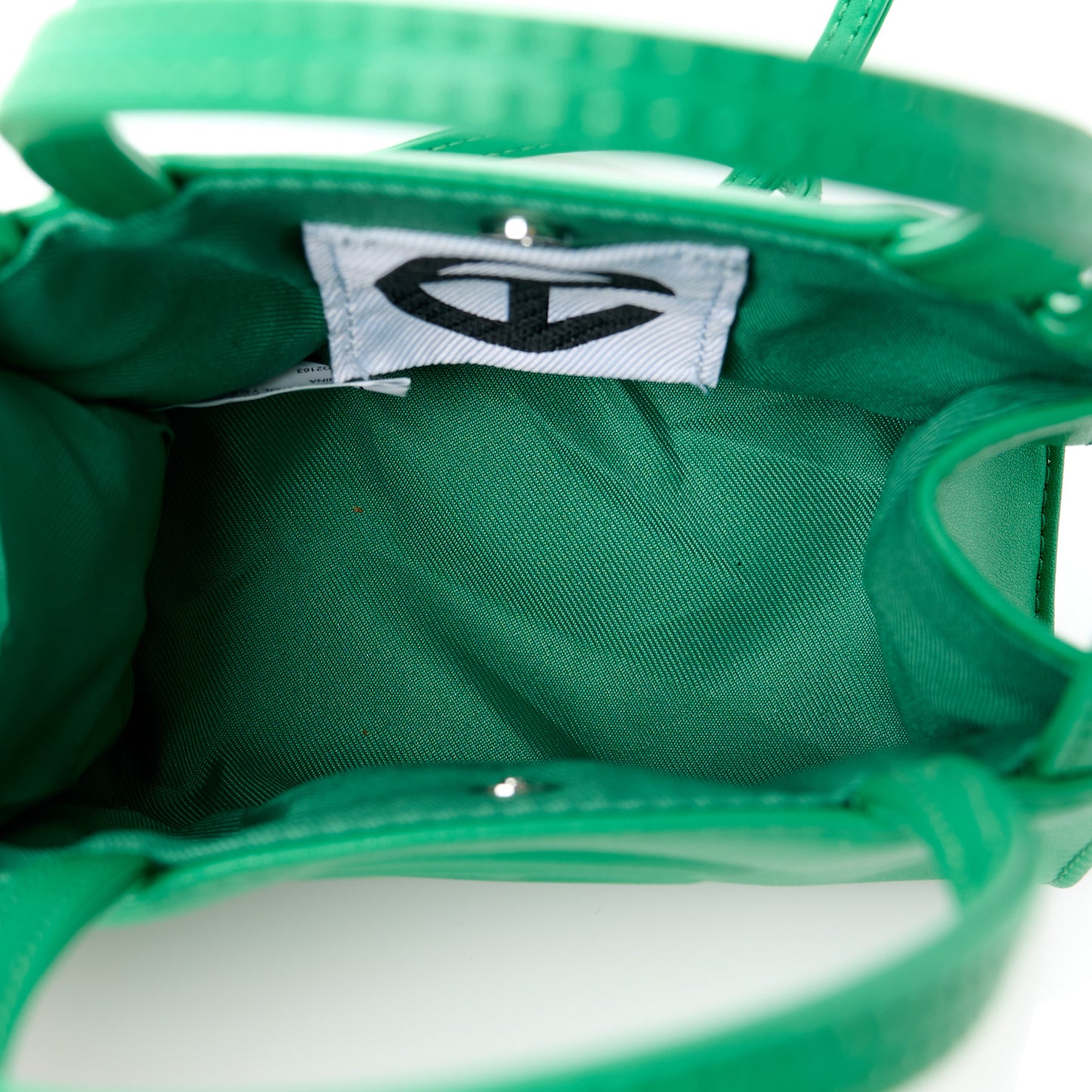 Vegan Leather Small Shopping Bag Greenscreen