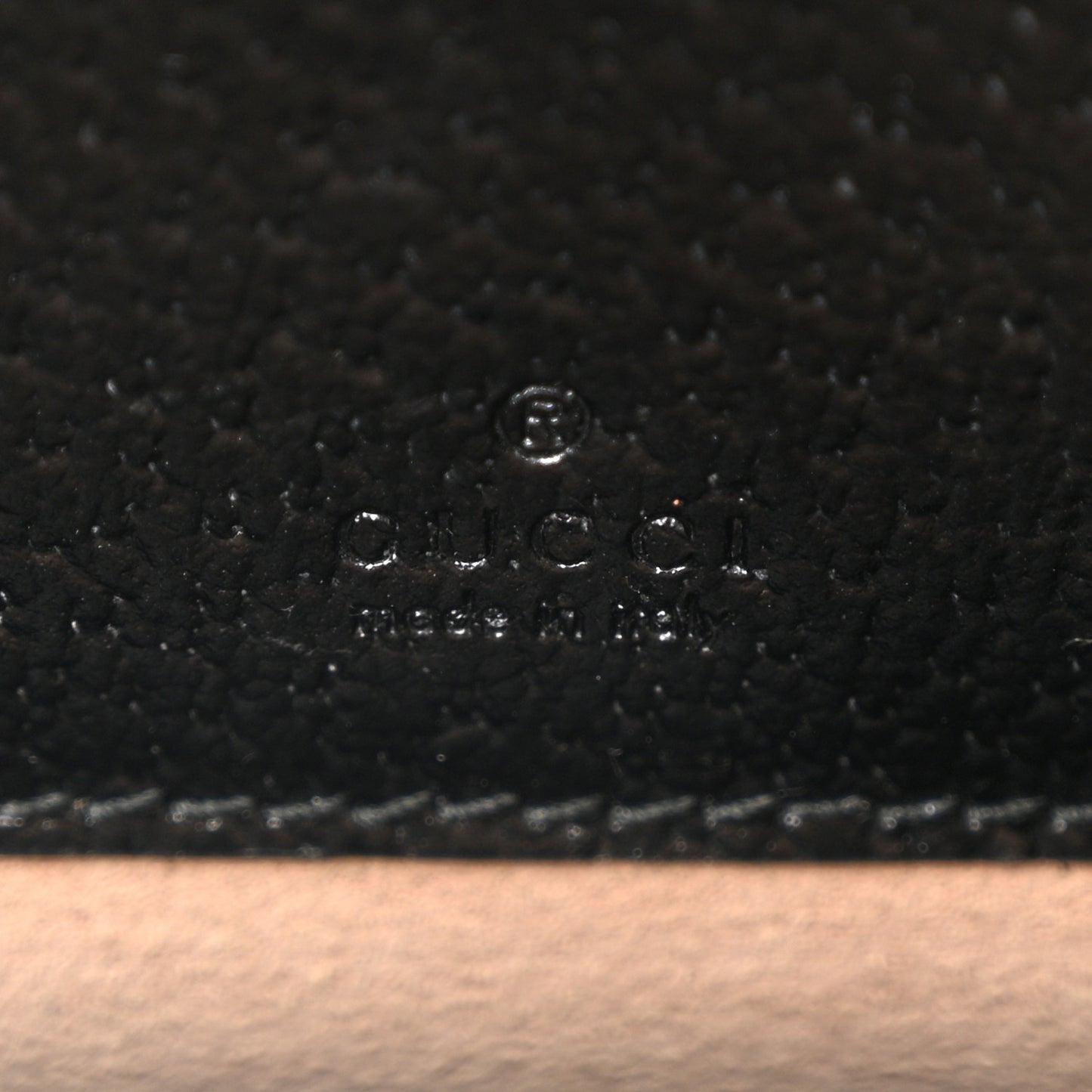 GG Supreme Monogram Textured Dollar Calfskin Mini New Basket Shoulder Bag Beige Ebony Black