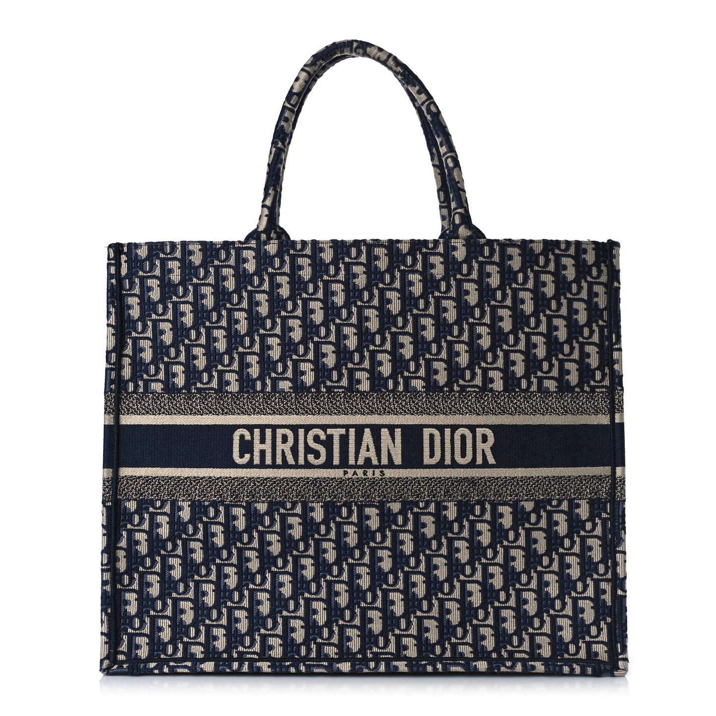 Oblique Large Book Tote Blue Multicolor