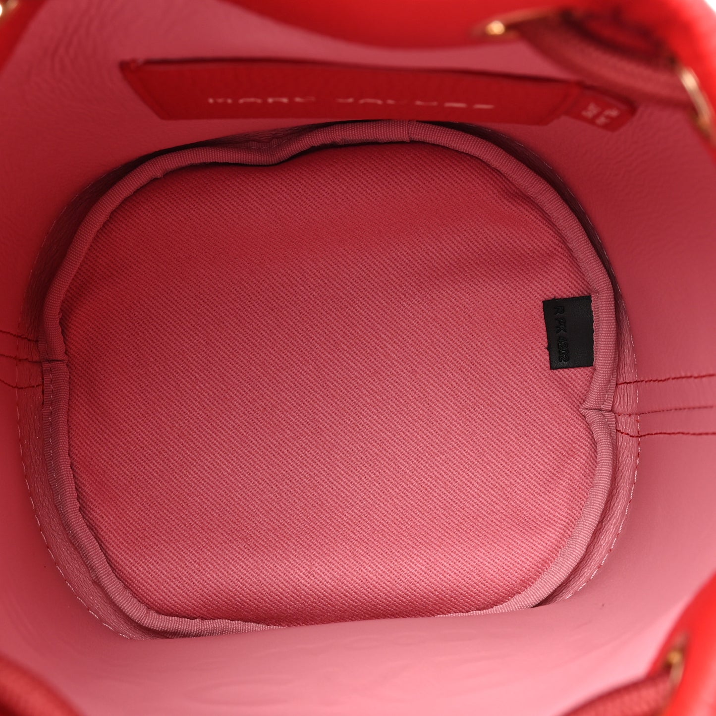 Grained Calfskin The Bucket Bag True Red