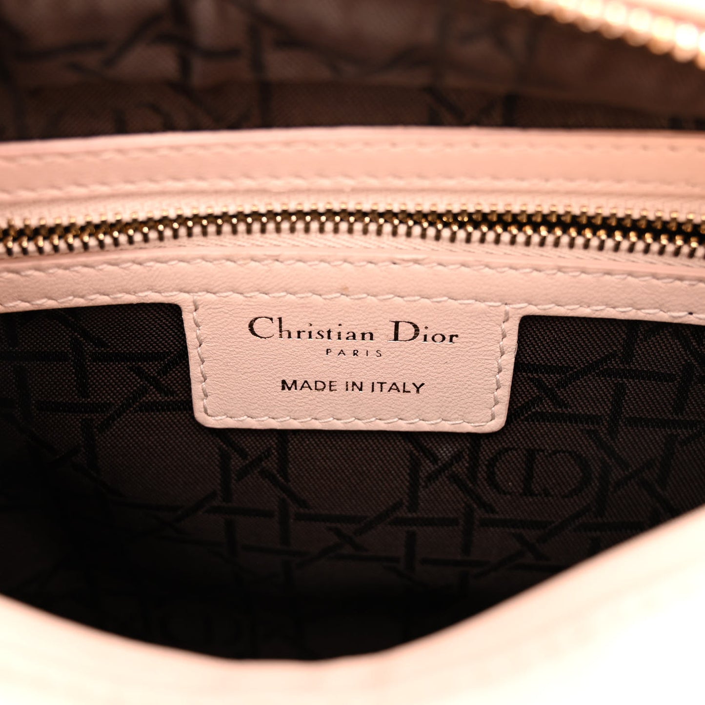 Lambskin Cannage Medium Lady Dior Light Pink