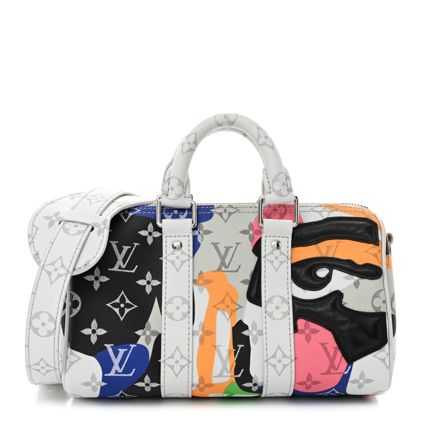 Monogram Calfskin Keepall Bandouliere 25 Multicolor