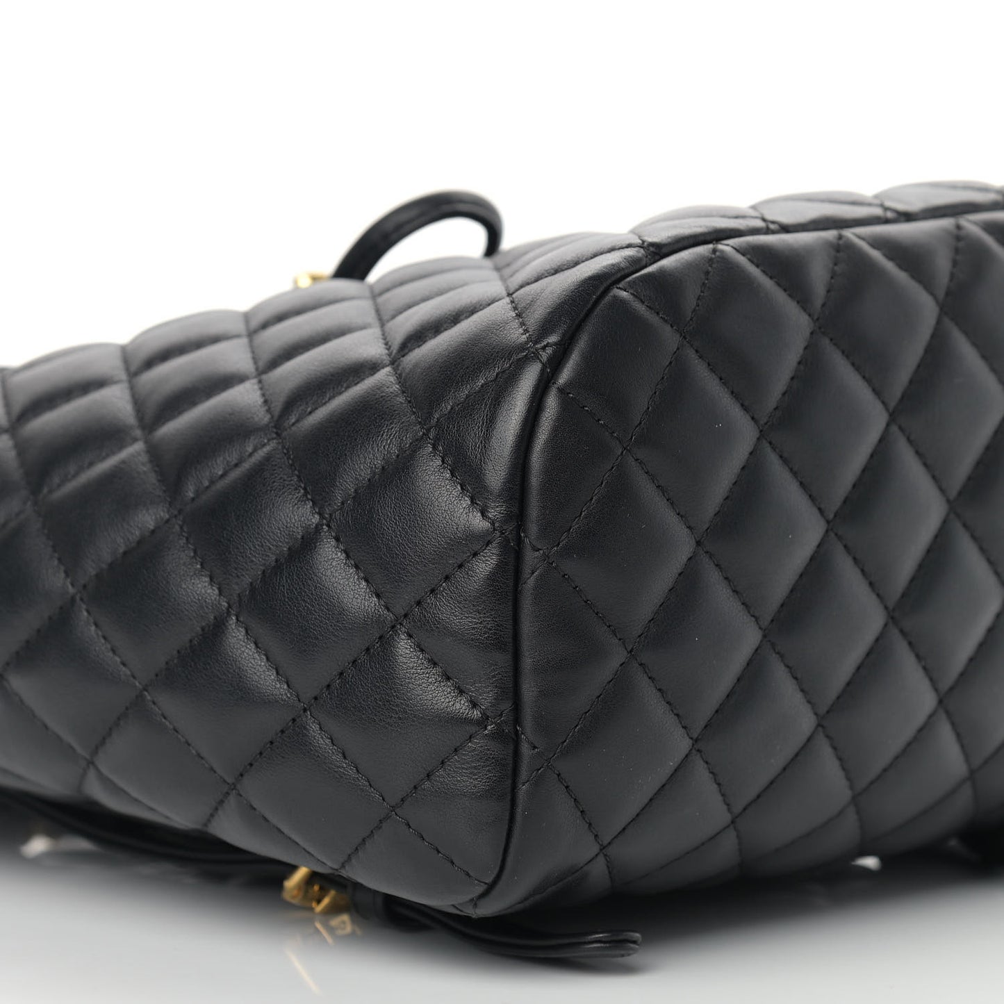 Lambskin Quilted Small Urban Spirit Backpack Black