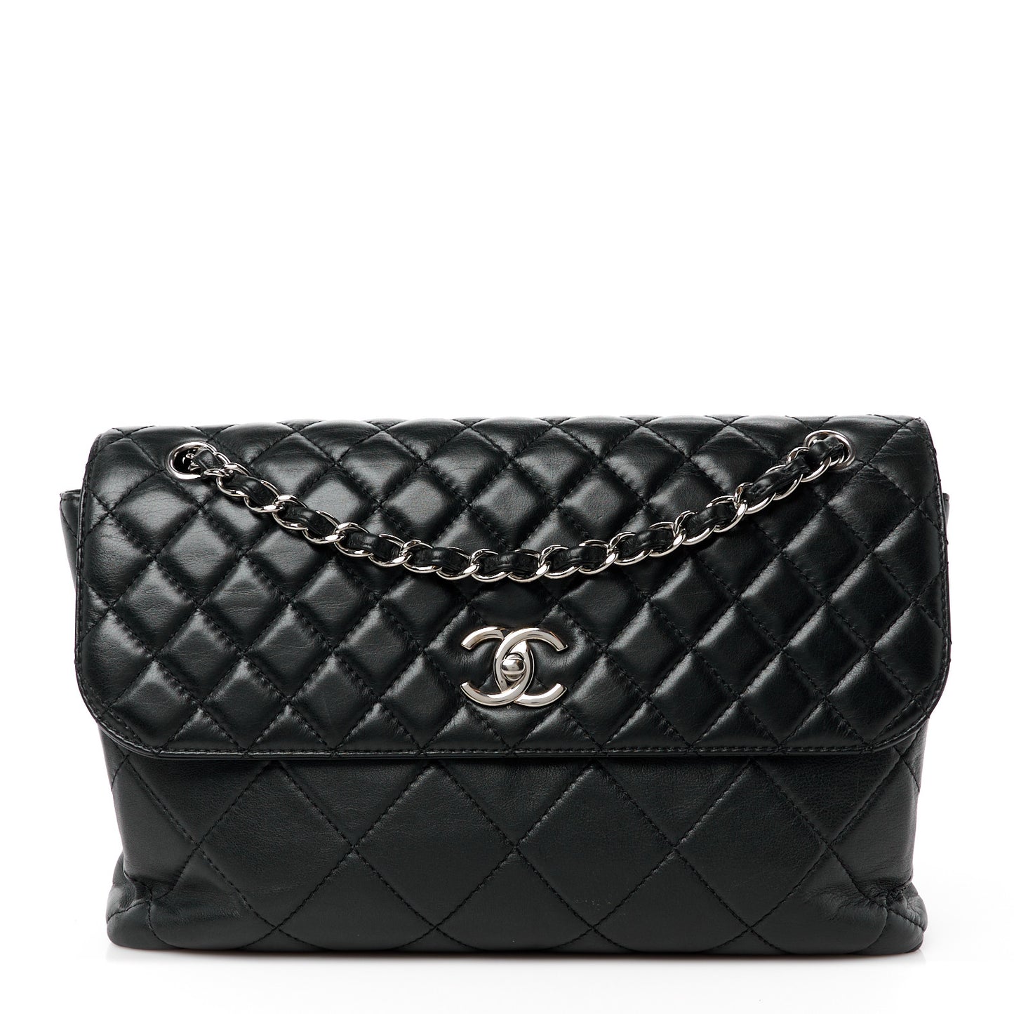 Calfskin Quilted In The Business Flap Bag Black
