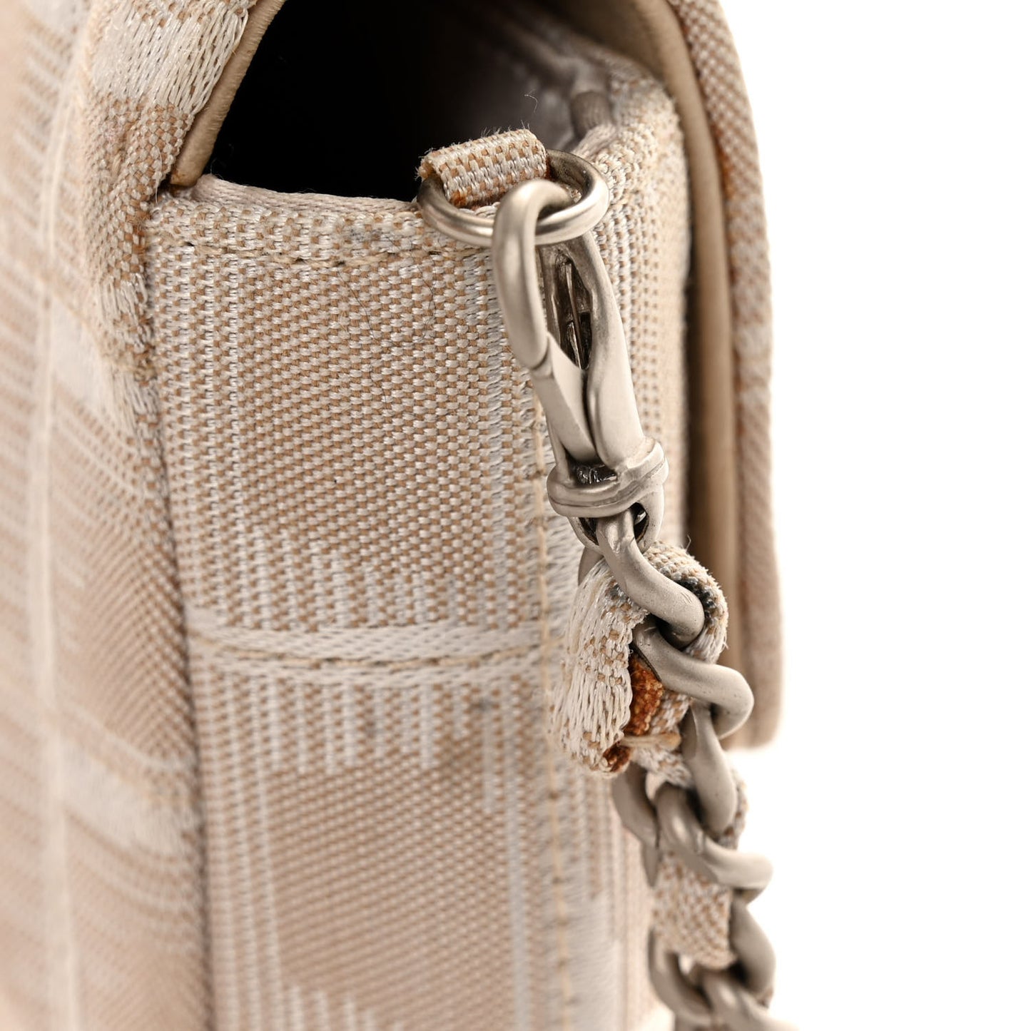 Nylon Travel East West Flap Beige