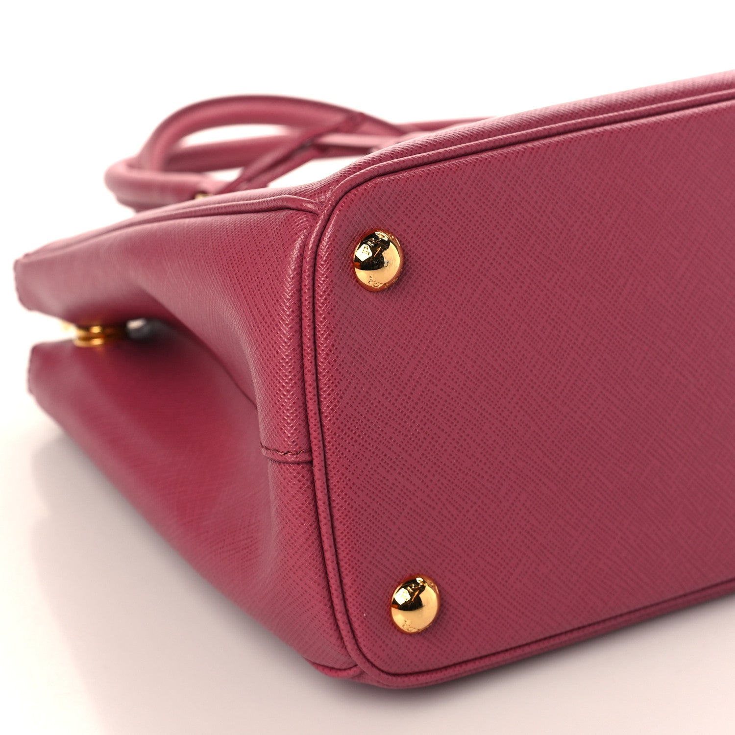 Prada Saffiano Lux Small Double Zip Tote Ibisco 7 of 8