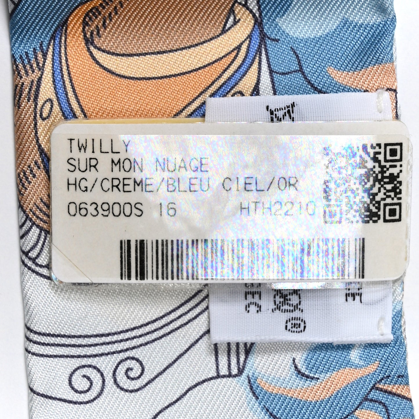 Silk Sur Mon Nuage Twilly Creme Bleu Ciel Orange