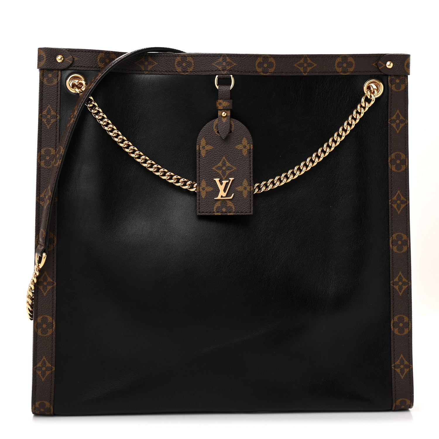 Louis Vuitton Calfskin Monogram Nova Vibe MM Black 1763220