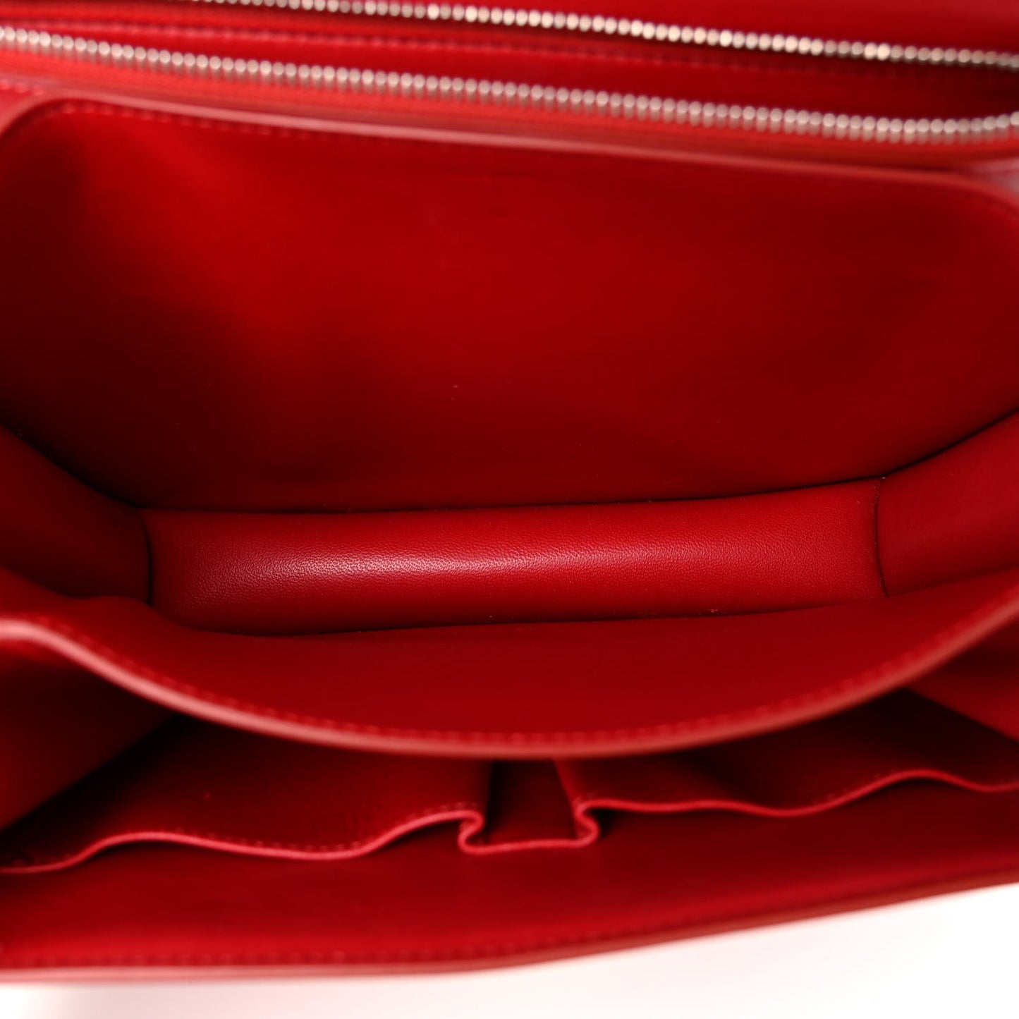 Box Calfskin Medium Classic Box Flap Bag Red