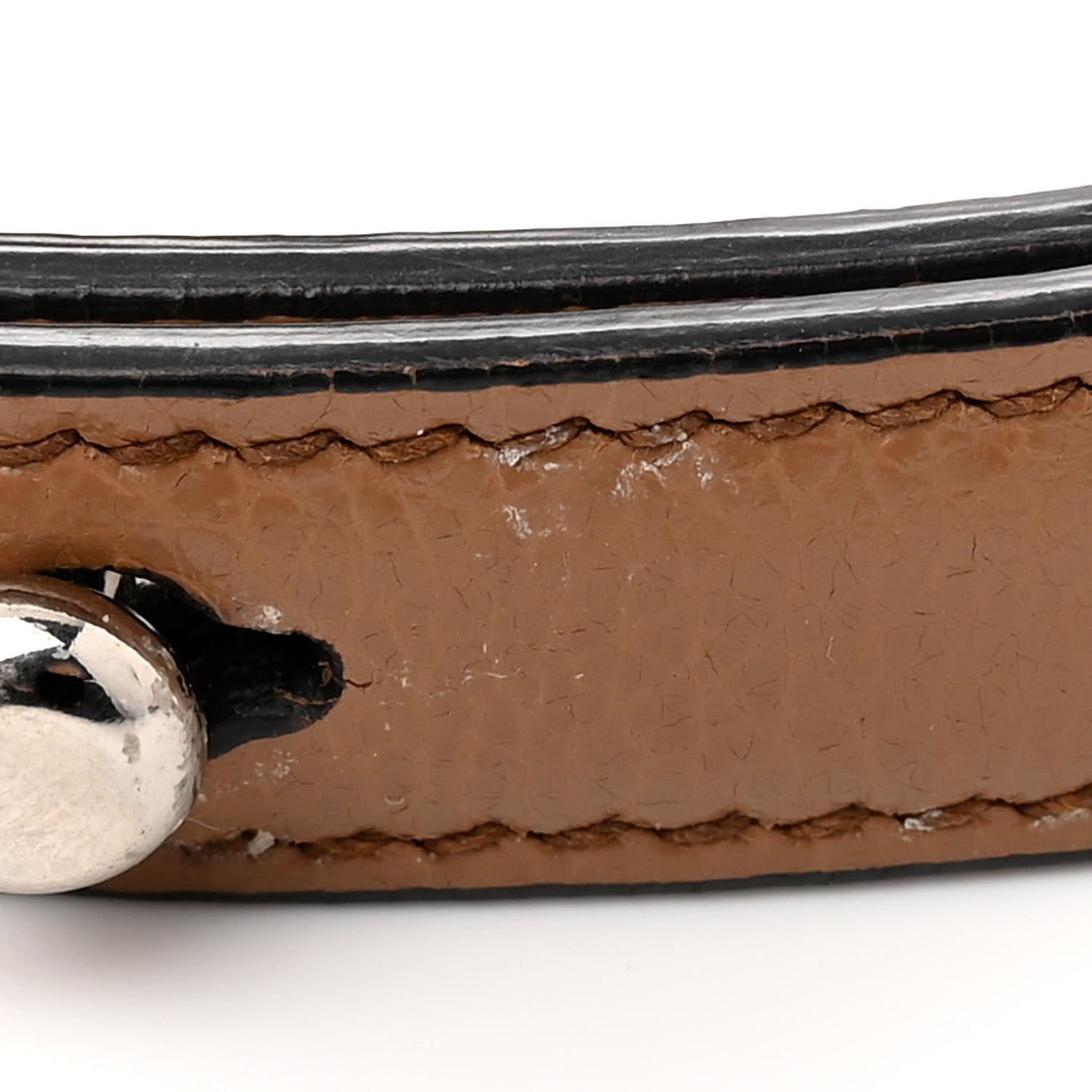 Glace Calfskin Arcade Crossbody Bag Caramel